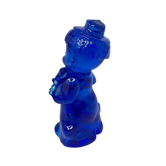 Boyd Art Glass "Chuckles the Clown" Figurine - Cobalt Blue - Picture 3 of 3
